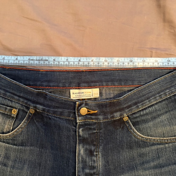 Two Pairs of Raleigh Denim Jeans 32x34 and 32x31 White Oak Cone Very Good Used - Picture 3 of 11
